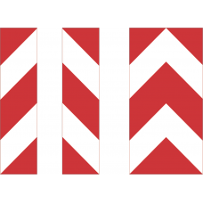 striscia adesiva riflettente per cassonetti